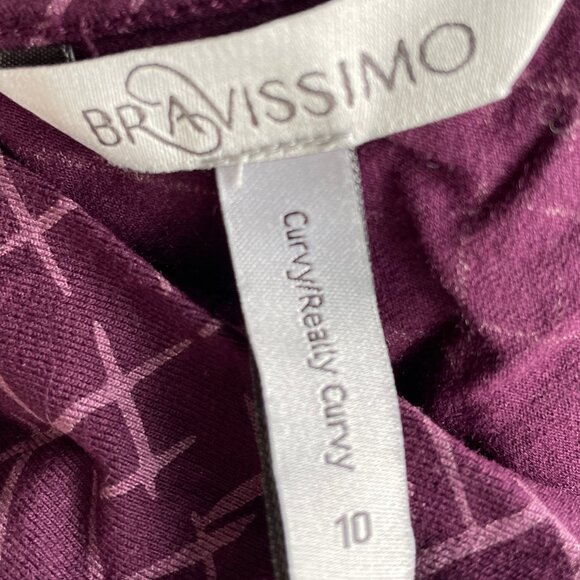 Purple Pencil Wrap Dress - Picture 10 of 10